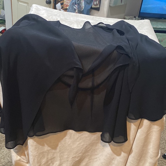 Fits like xl jbs ltd dress with sheer jacket black - Picture 4 of 5